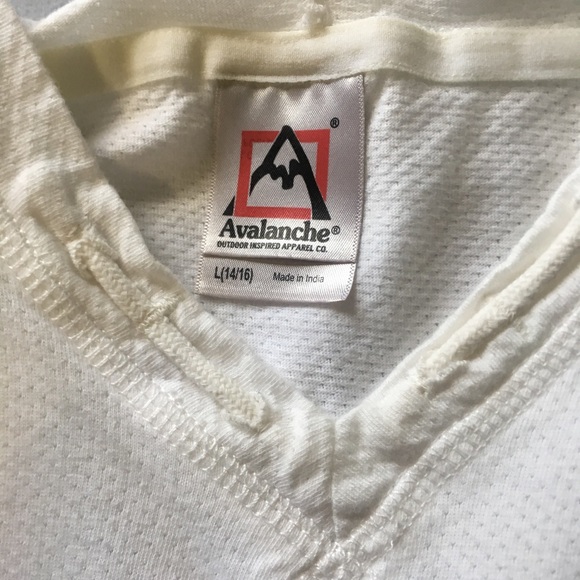 Girls Avalanche Half Sleeve Shirt w/Hoodie 14/16 - Picture 4 of 6